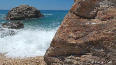 米洛斯岛希腊岩石海景